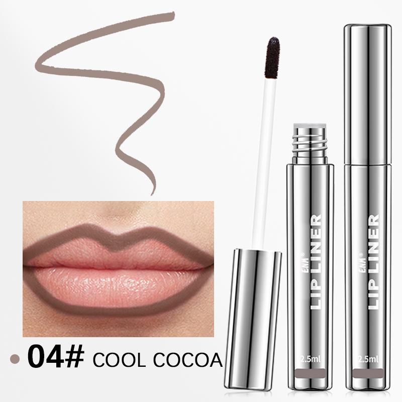 Peel-Off Liquid Lip Liner Pen: Non-Sticky, Long-Lasting, Matte Finish Lip Liner with Anti-Cup Staining