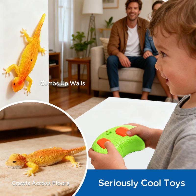 Wall Crawler Gecko, Remote Control Toy, Electric Lizard Toy with LED Glowing Eyes, 360° Spin, Animal Toy, Fun Indoor Toy, Gift Idea, Party Toy, Cool Gifts, Family Fun,BlackFriday