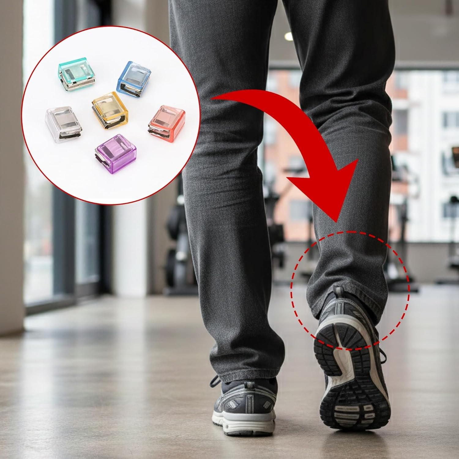 6 Piece Pants Clips, Adjustable Waistband Clips for Jeans, Formal Pants, Instant Shortening Anti-Slip Device, Unisex Clothing Clips