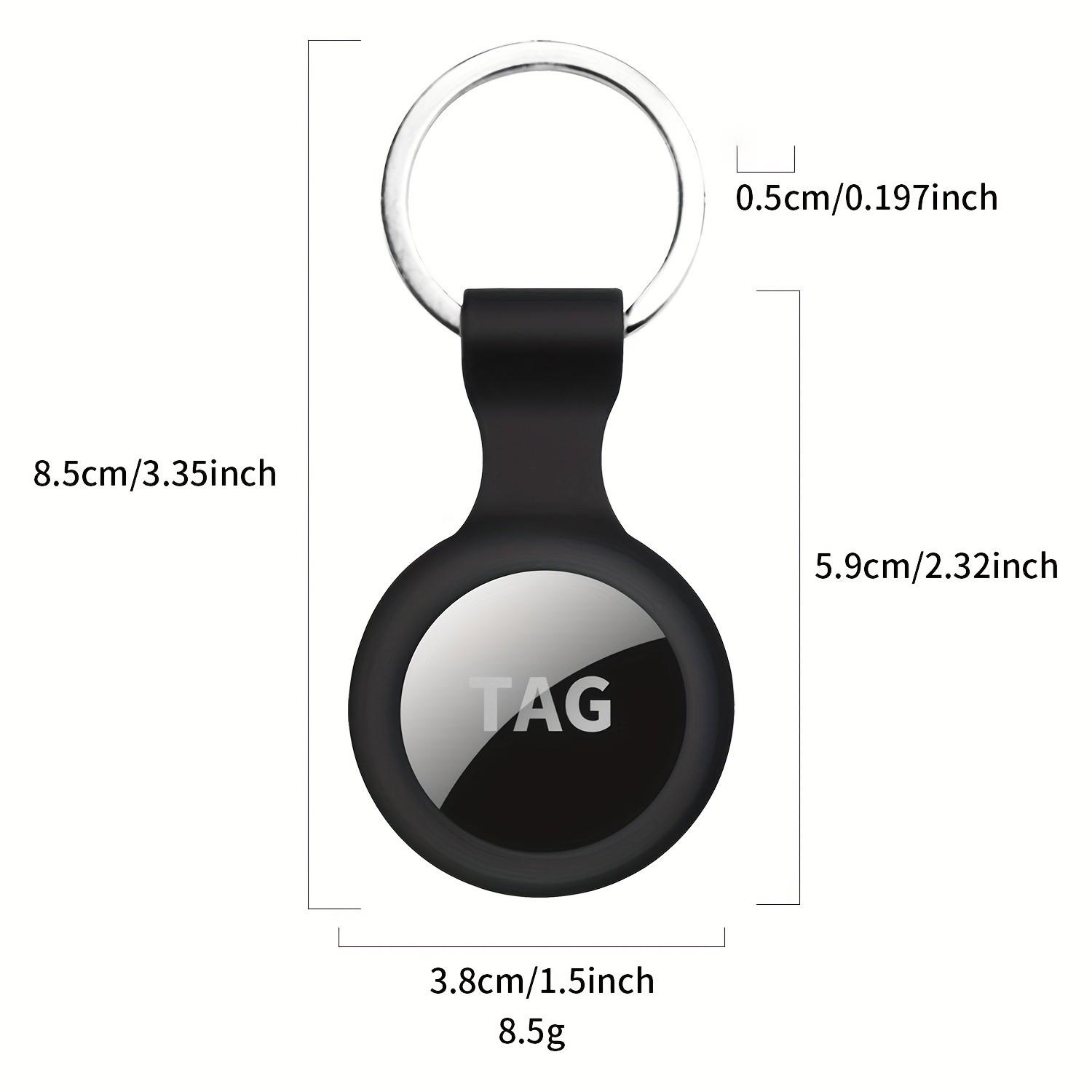 2-Pack Pet Apple Airtag Anti-Lost Trackers with Keychain Silicone Case ...