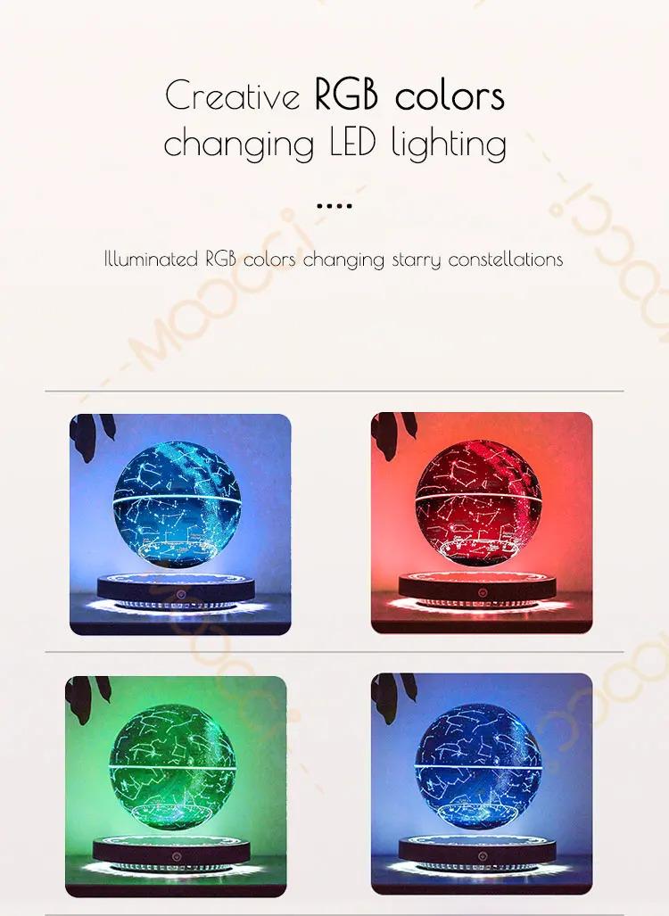 Magnetic Levitation Floating Starry Lamp, Touch Control RGB & 2700K Warm White LED Night Light, Levitating Globe Decor for Bedroom, Desk, Office – Unique Gifts Magnetic Levitation Floating Starry Lamp, Touch Control RGB & 2700K Warm White LED Night Light, Levitating Globe Decor for Bedroom, Desk, Office – Unique Gifts