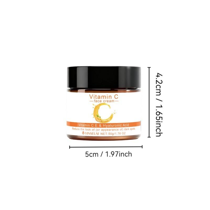 50g Vitamin C Cream, 3-Day Care, 2-Minute Absorption, Moisturizing Lotion for Underarms, Knees, Bikini Line, Neck, Collagen, Hyaluronic Acid, Niacinamide