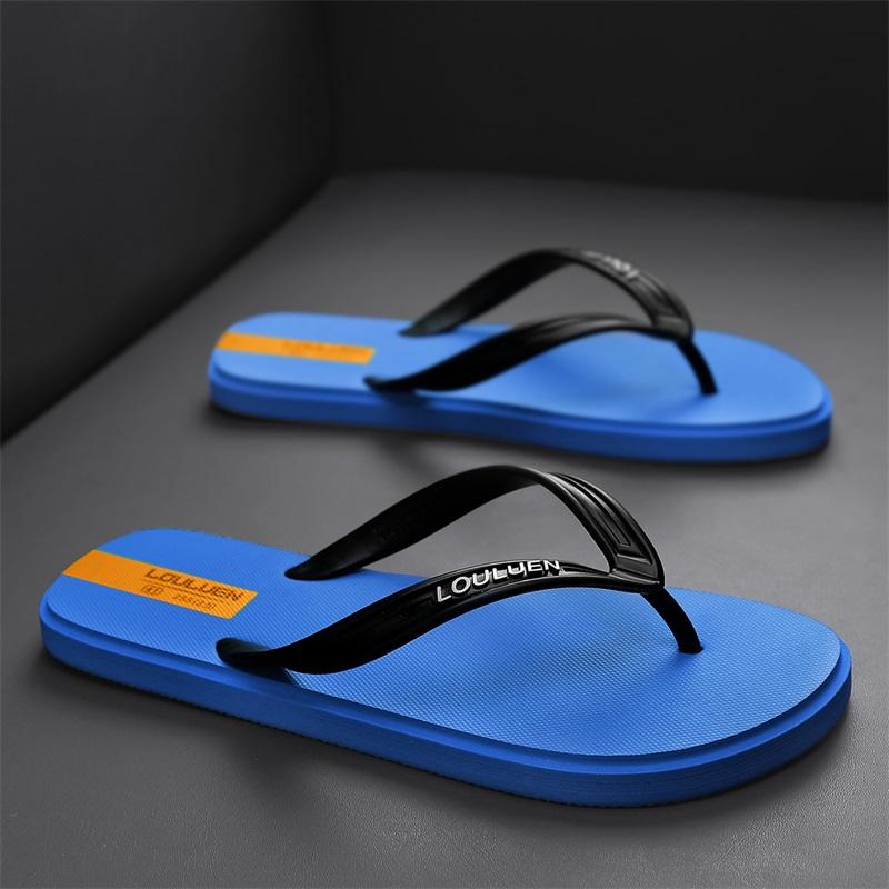 Men's Casual Flip-Flops, Lightweight PVC Sandals, Soft Non-Slip Beach Shoes, Comfortable Indoor Outdoor Slippers, Summer Footwear