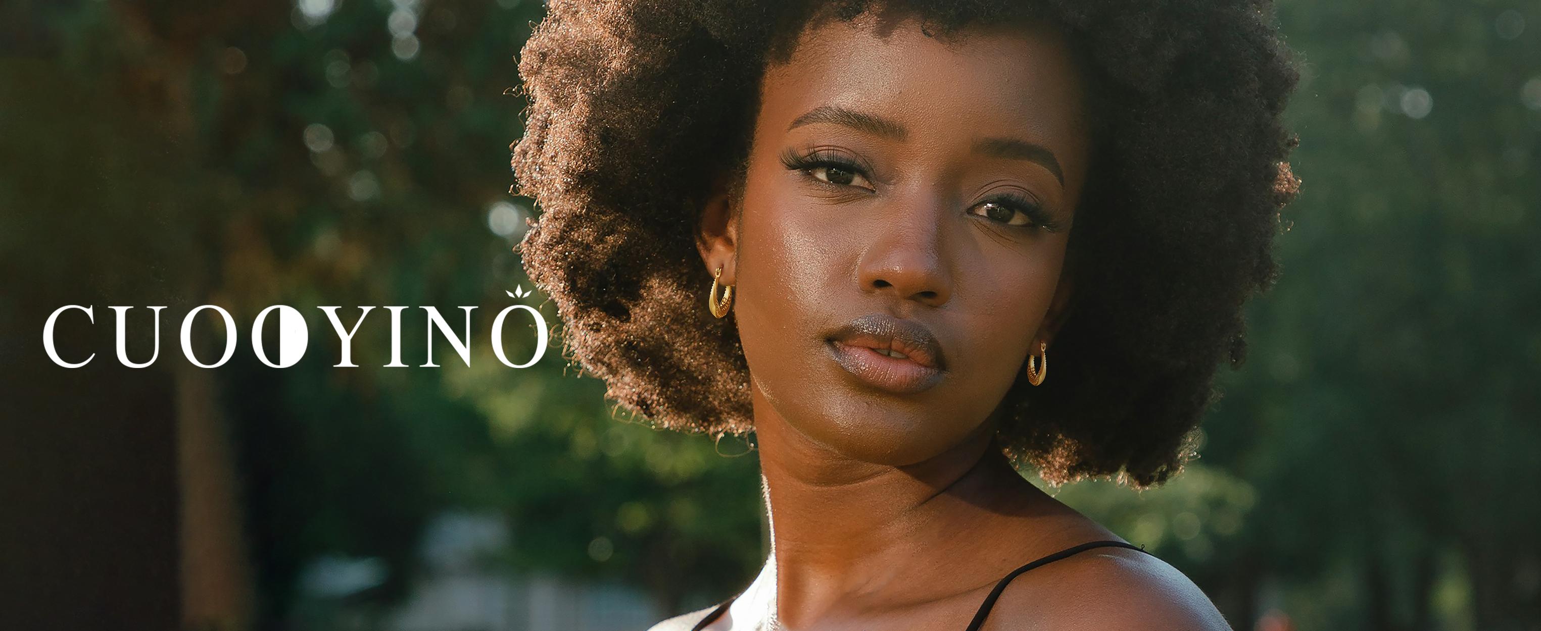 925 Sterling Silver Post Chunky Gold Hoops, Gold Plated Hypoallergenic Earrings for Women Jewelry