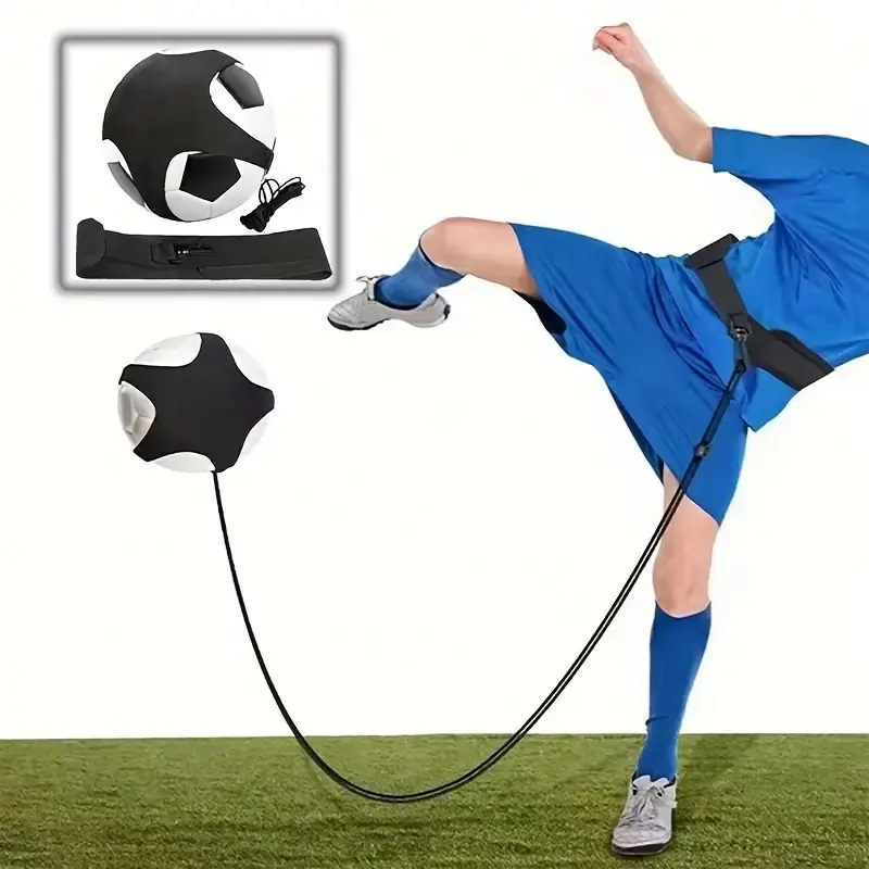 Single Person Soccer Training Tool, Adjustable Elastic Ball Control Strap, Enhance Football Skills Anytime, Perfect Gift for Players