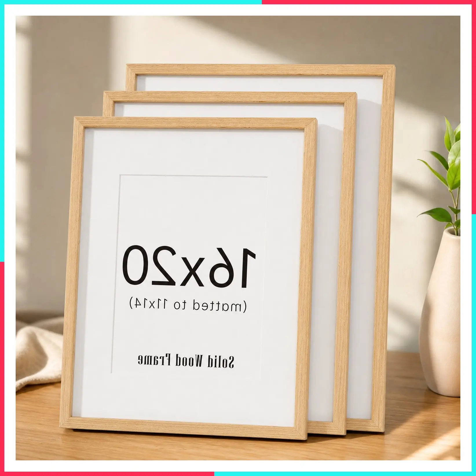 16x20 Solid Wood Picture Frame Set of 3 for Nursery Wall Decor
