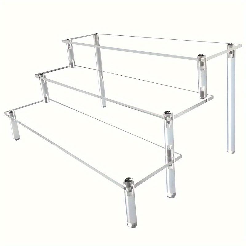 Multi-layer perfume rack storage box, multi-layer cupcake stand, large transparent display riser for displaying perfume, large model display stand, and collectibles organizer stand