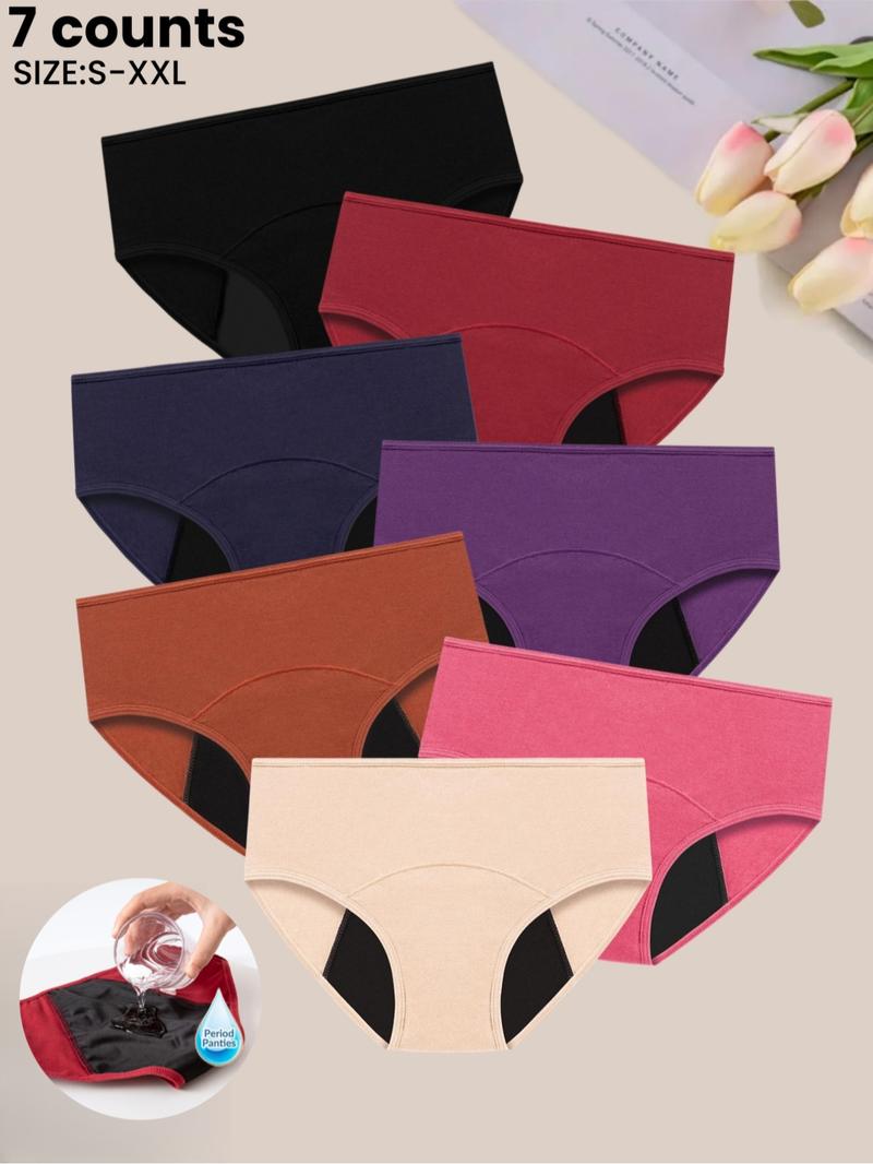 Women's Seamless Period Panties, Comfortable Breathable Leak-Proof Menstrual Underwear,Period Knicker for Daily & Sleep Wear,Essential Style All Seasons for Ladies Lingerie