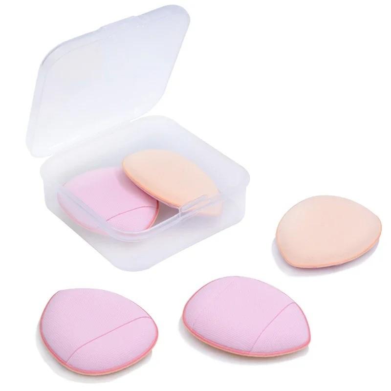Creamy Makeup Sponge Set, Mini 5-Piece Portable Kit with Box, Finger Brush Sponges, Compact Storage Solution for Travel & Home Use