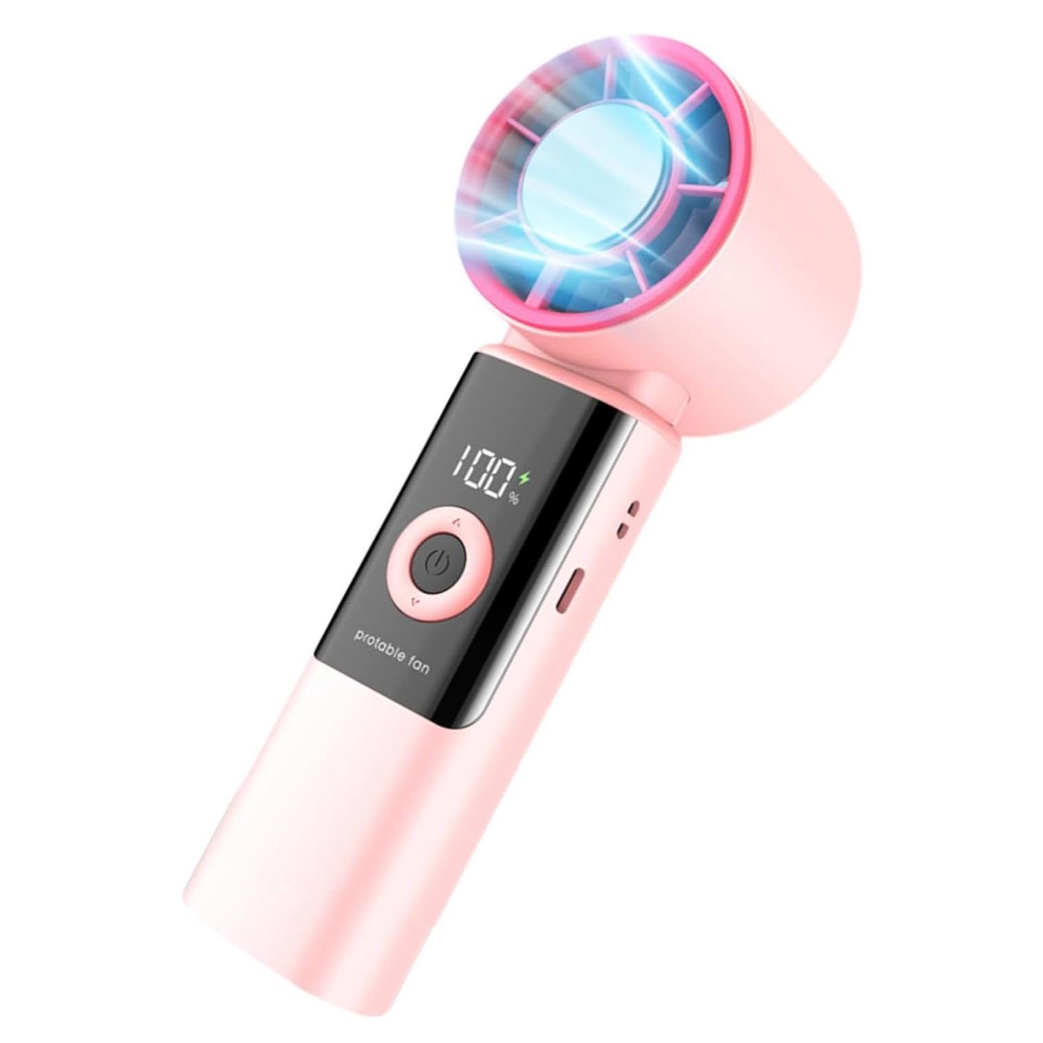 Rechargeable Handheld Fan, Foldable Cooling Device for Outdoor Activities, Portable & Lightweight Design, Ideal for Travel & Work