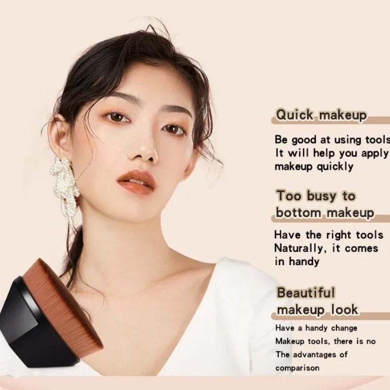 New Magic Invisible Foundation Brush, High Density Fiber Bristles, Soft and Powder-Resistant, Bb Cream Liquid Makeup Tool