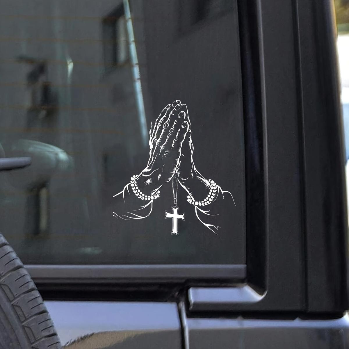 Cross Car Sticker 1PC Hardcore Devout Style