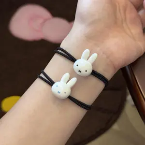 Kawaimiffy Rabbit Hair Tie Cartoon Couple Best Friend Sweet Forest-style Girl Hair Band Super Cute Instagram Hair Tie