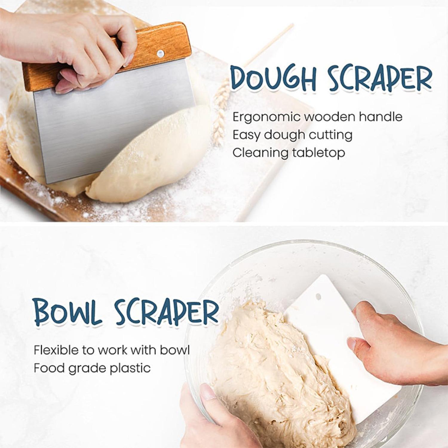 PrimPick Complete set of natural yeast starter making tools | Easy to clean and operate, suitable for both beginners and baking enthusiasts | Natural woven fermentation basket with a complete set of accessories