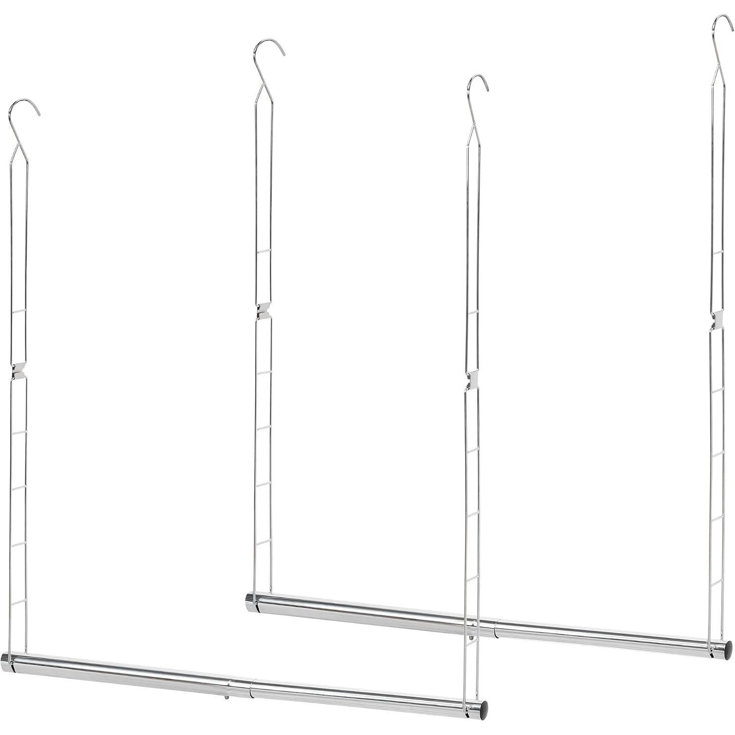 Closet Rod, Adjustable Width and Height Closet Organizer, Space-Saving Clothes Bar, Closet Extender Rod Double Closet Rod, 1 Pack Black Closet Rod, Adjustable Width and Height Closet Organizer, Space-Saving Clothes Bar, Closet Extender Rod Double Closet Rod, 1 Pack Black