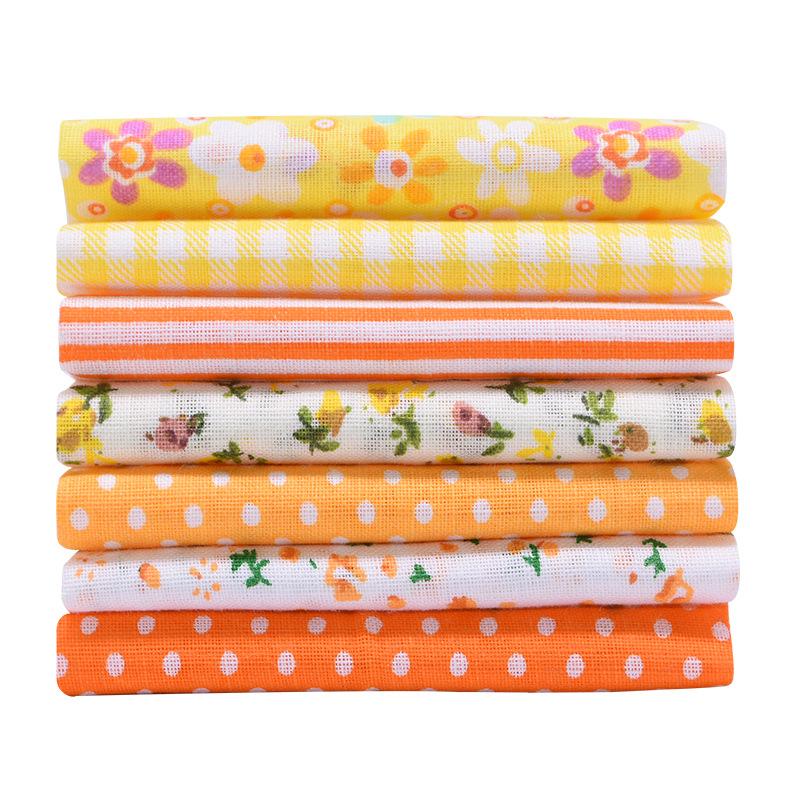 56Pcs Cotton Fabric Bundles, Floral Plaid Polka Dot Quilting Fabric for DIY Sewing Craft