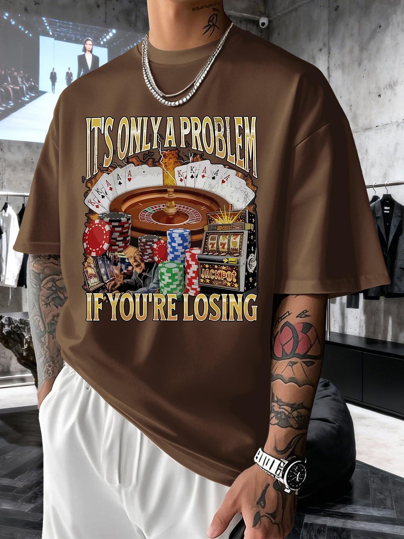 Men's Casual Graphic Print Short Sleeve T-Shirt, Slim-Fitting Long Top, Comfortable Round Neck, Spring Summer Fashion