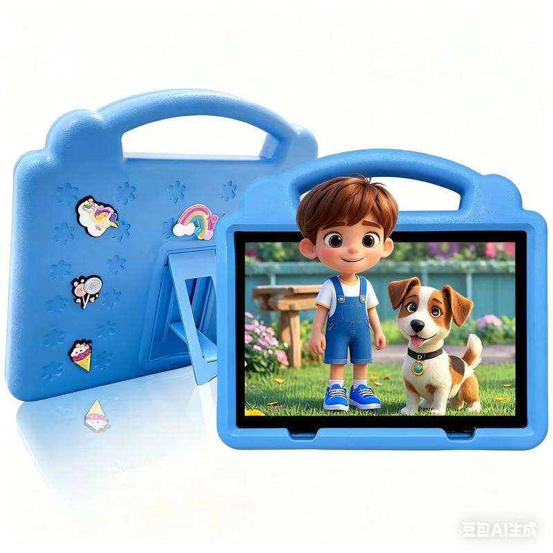 The new learning  gift for children 10.1-inch Android OS with Protective EVA   WiFi Bluetooth Gift for Children Learning System Quad Core Educational pritom educativa parental control  rom   de colores   entertainment dual camera