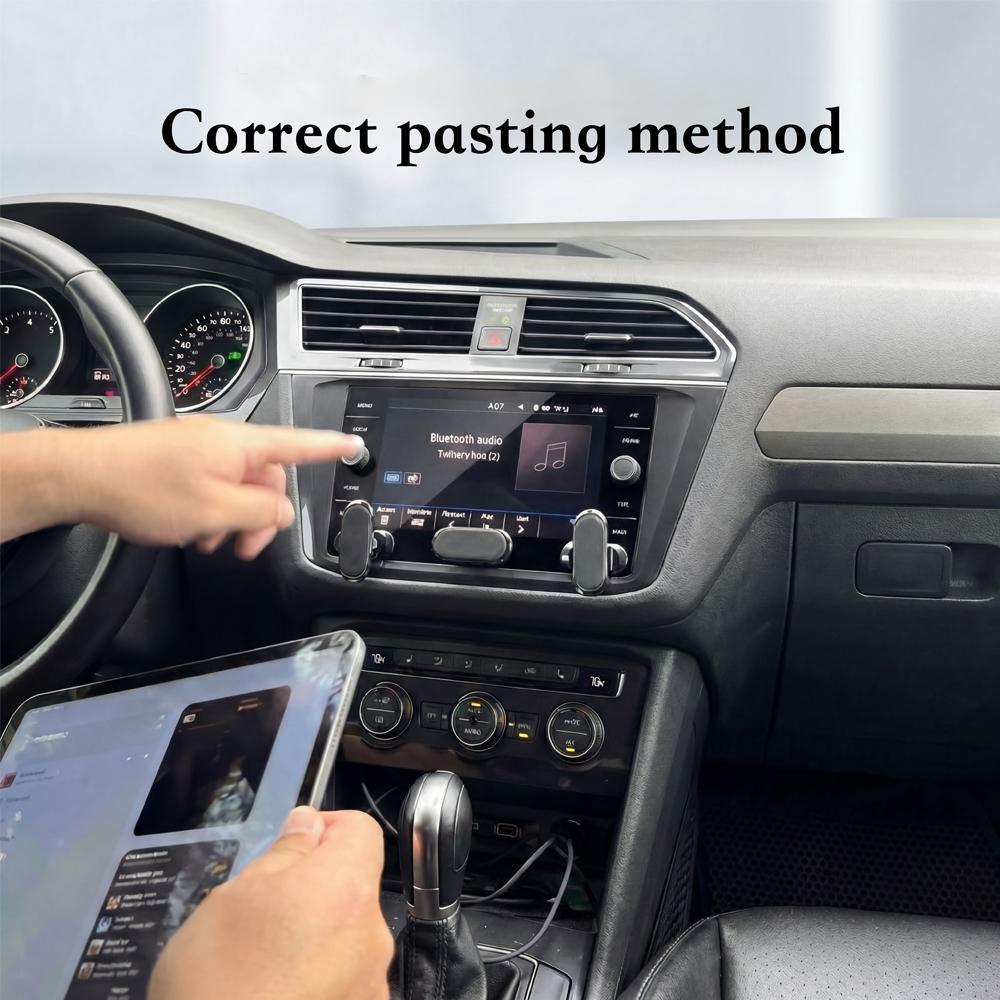 Car magnetic phone holder, compatible with mobile phones and tablets, universal suction cup navigation bracket, 360° rotatable and adjustable, car interior accessory