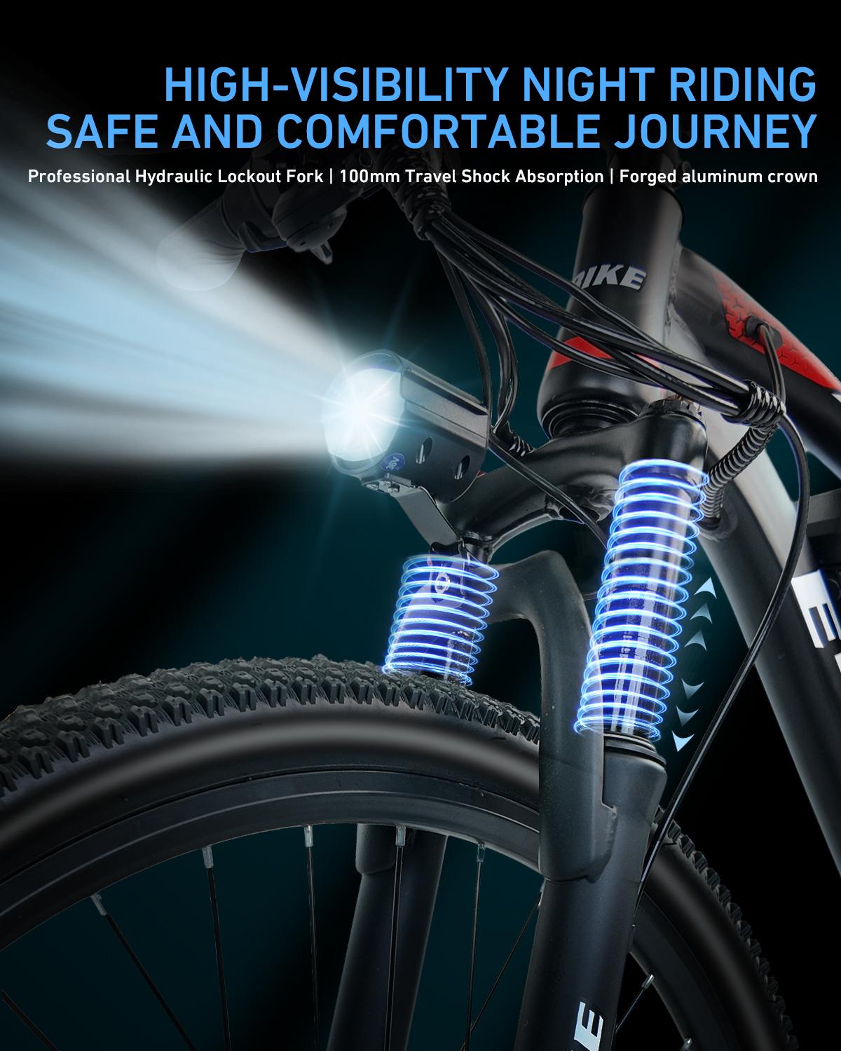 1500W Powerful Motor –26" Electric Mountain Bike for Adults , 25MPH Speed, 40-Mile Range, 7-Speed Gears，ebike for Commuting & Adventure，UL Certified for Safety.