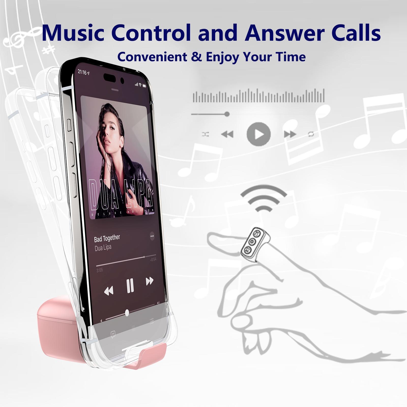 Xring Scrolling Ring Bluetooth Remote Control with Phone Stand,Remote for Selfie,Video Record,Music Control,ebook for iPhone,iPad,Android,Smartphone