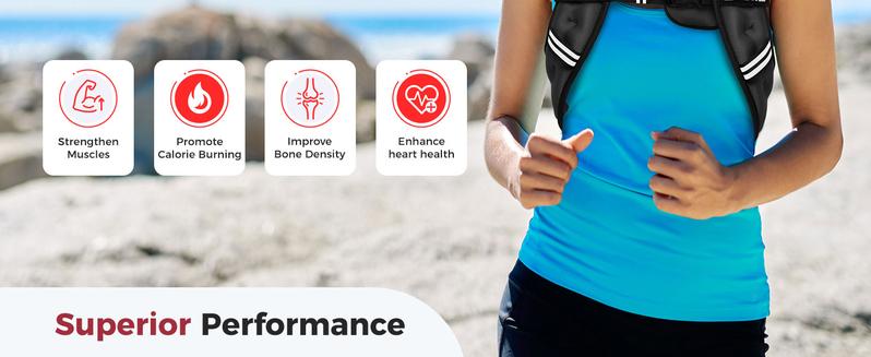 【JumpstartSale】BAGAIL Weighted Vest, 5lbs/8lbs/10lbs/12lbs/15lbs/20lbs/25lbs/30lbs Weight Vest with Detachable Phone Pouch, Rucking Vest for Women, Men, Walking, Training, Running