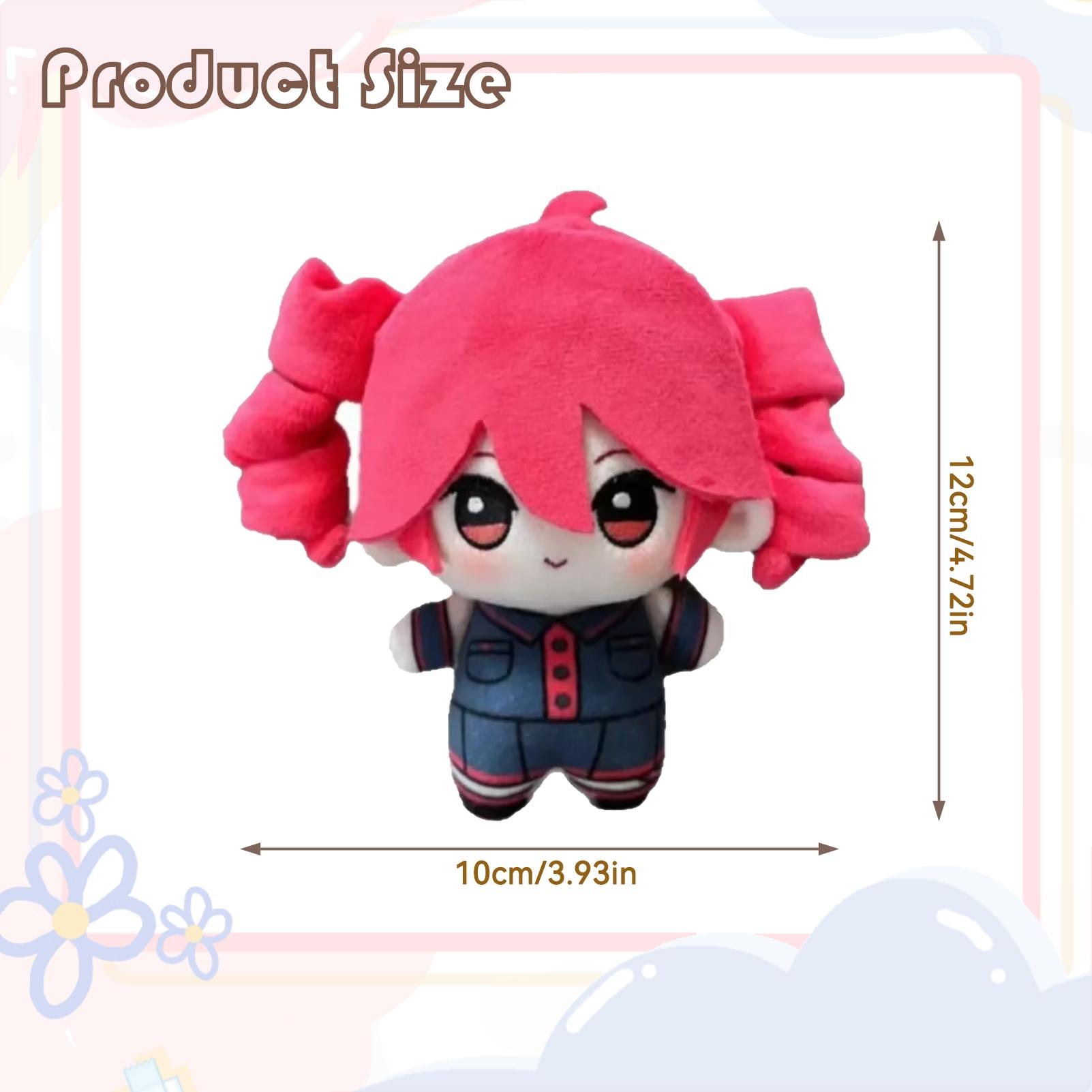 12cm/4.72in Q-version cotton doll. So cute! Backpack keychain, virtual singer merchandise, adorable girl star doll, anime merchandise. Home decorations and small ornaments.The perfect gift for your best friend or girlfriend.