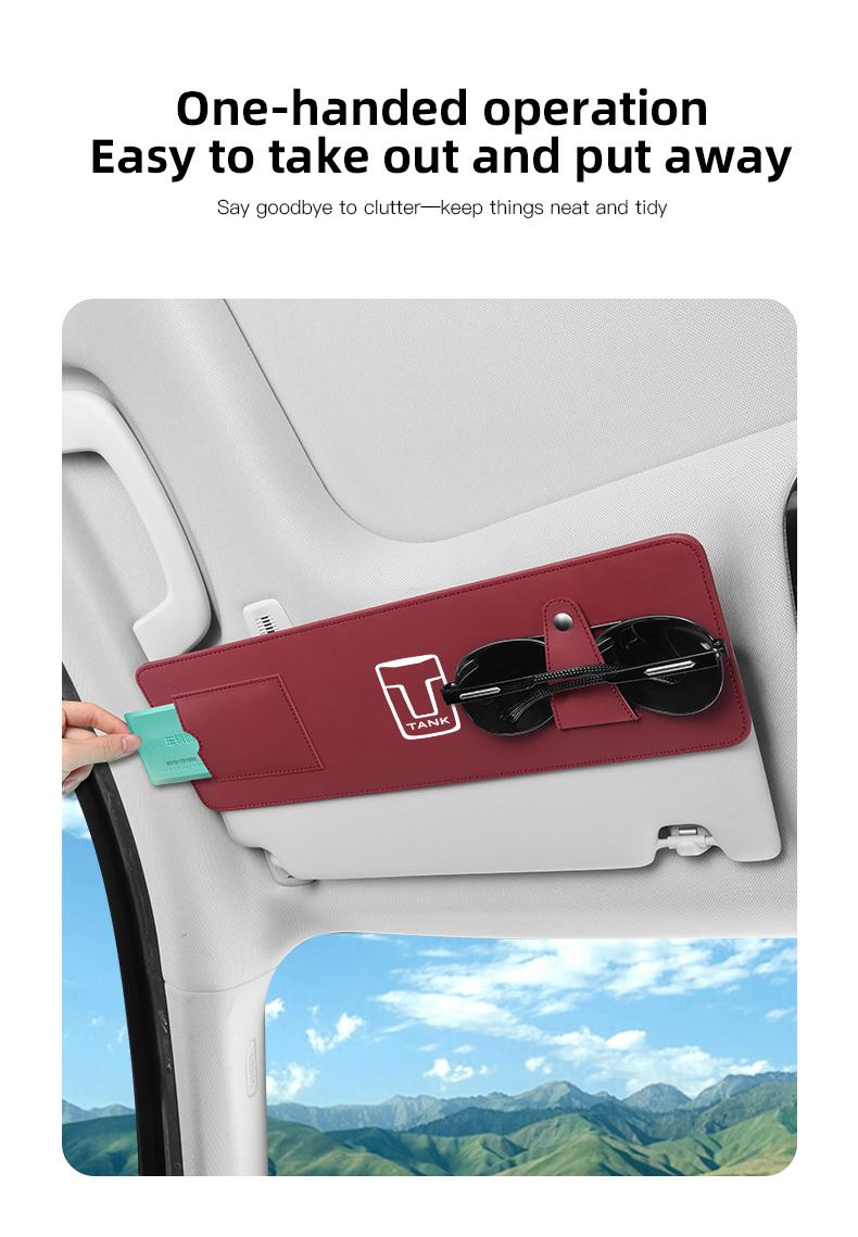 Car Sunshade Extender Plate Storage Clip Glasses Clip For Great Wall GWY WEY TANK 300 500 700 400