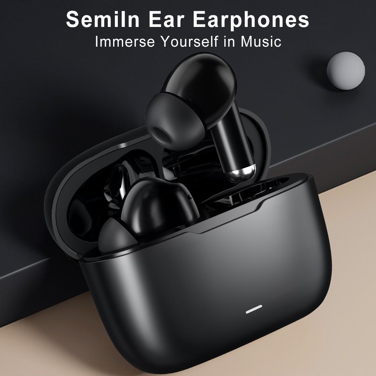 Bluetooth-compatible Compatible Headphones with Microphone, Long Battery Life, Comfortable Fit, Ideal for Daily Use