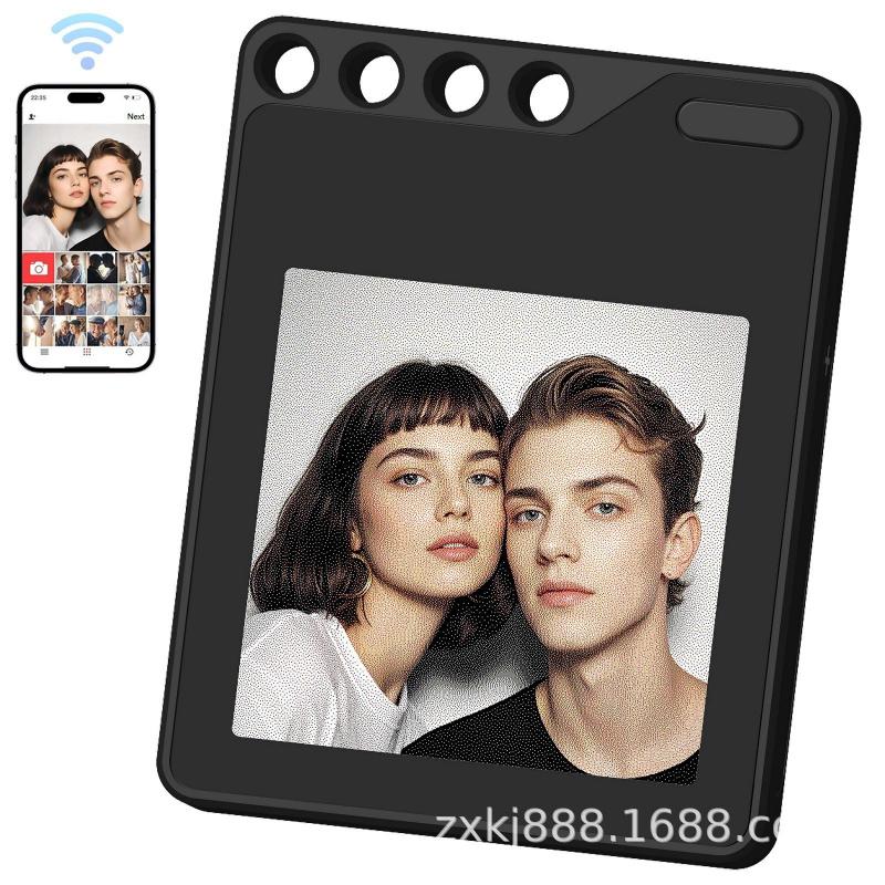 Anti-Lost DIY Locator, E-Ink Screen Projection Keychain, Portable Positioning Design