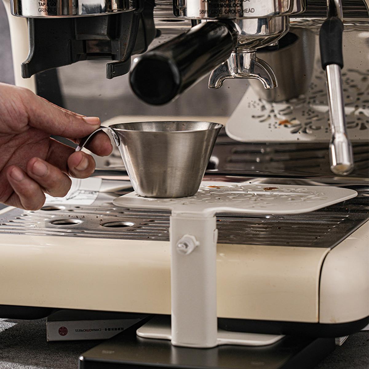 Coffee Weighing Rack, Espresso Machine Electronic Scale Stand, Carbon Steel Coffee Rack, Easy to Use, Durable Design