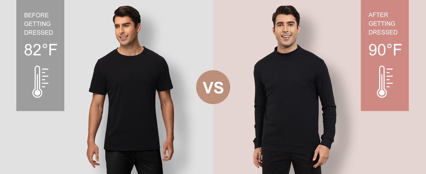 Alimens&Gentle Unisex Cozy Soft Warm Long-Sleeve Thermal Sweatshirt Hoodie Menswear