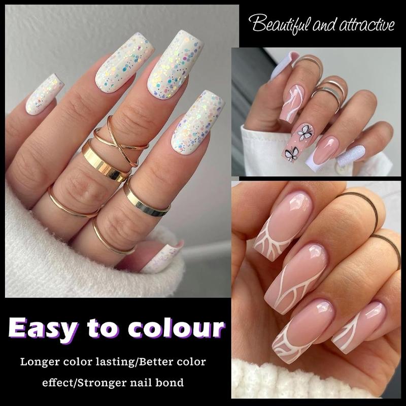 600Pcs Medium Square Nail Tips Clear Fake Nails Square Gel Nail Tips Full Cover Artificial Nails Clear Press on Nails Medium False Nail American Capsule Fingernails for Gel Nail Extension, Salon Quality Nails, Handmade Acrylic Nails