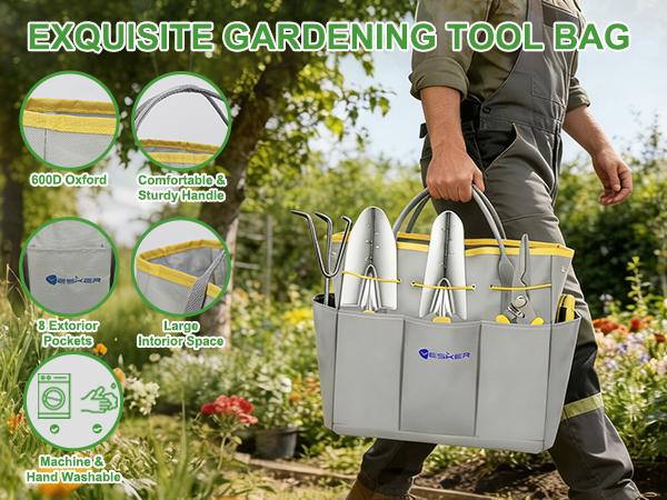 Nilight Gardening Tools 10-Piece Heavy Duty Garden Tool Set Gardening Supplies Gifts for Women Men Gardening Hand Tool Kit w Non-Slip Ergonomic Handle, Garden Bag, Durable Gloves, Pruning Shears, Gray Nilight Gardening Tools 10-Piece Heavy Duty Garden Tool Set Gardening Supplies Gifts for Women Men Gardening Hand Tool Kit w Non-Slip Ergonomic Handle, Garden Bag, Durable Gloves, Pruning Shears, Gray