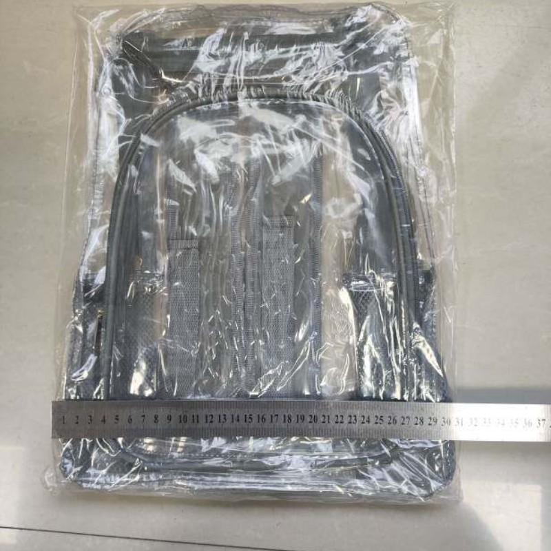 Transparent PVC Waterproof Backpack, Large Capacity School Bag, Travel Backpack for Men and Women, Durable and Lightweight Design