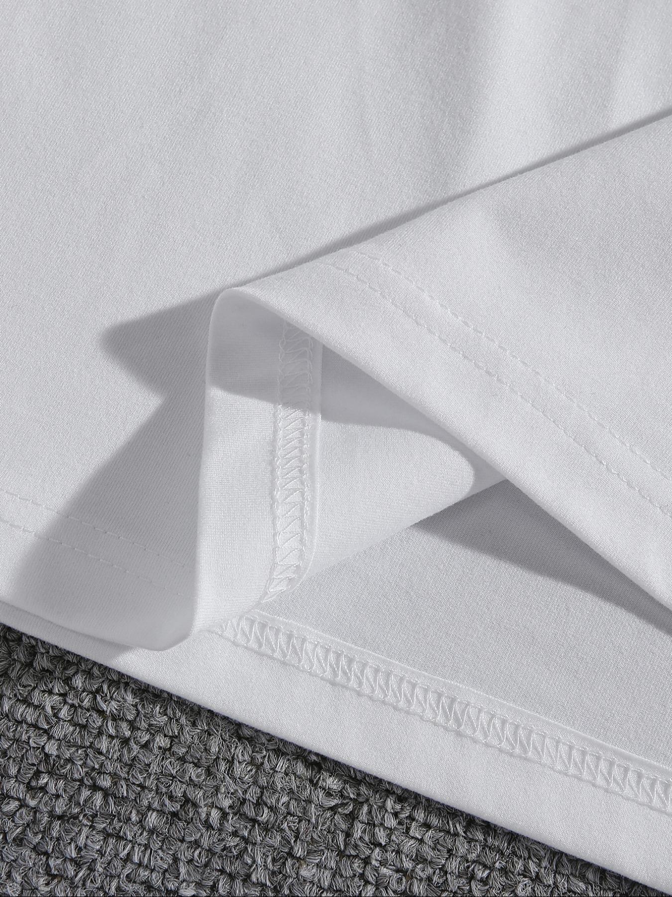 Men's 3-Pack Graffiti Round Neck Short Sleeve T-Shirts, Unique Cool Prints, Loose Fit, Casual Street Style, Streetwear, Daily Wear, Menswear