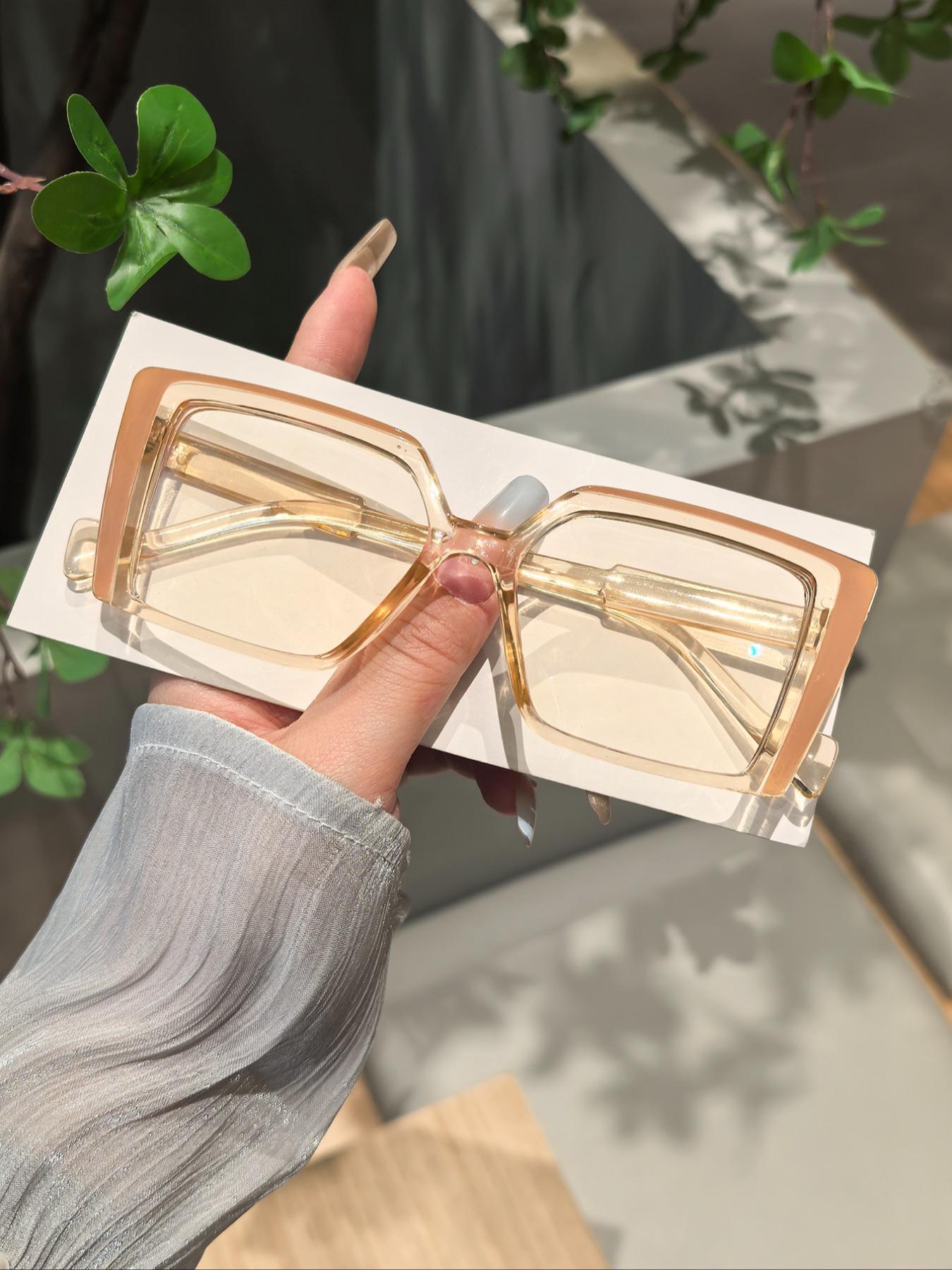 Unisex Tortoiseshell Rectangular Eyeglasses Frame, Leopard Pattern Eyeglasses, High Quality Eyewear, Casual Fashion Glasses for All Seasons, Lightweight Durable Design for Students Daily Use