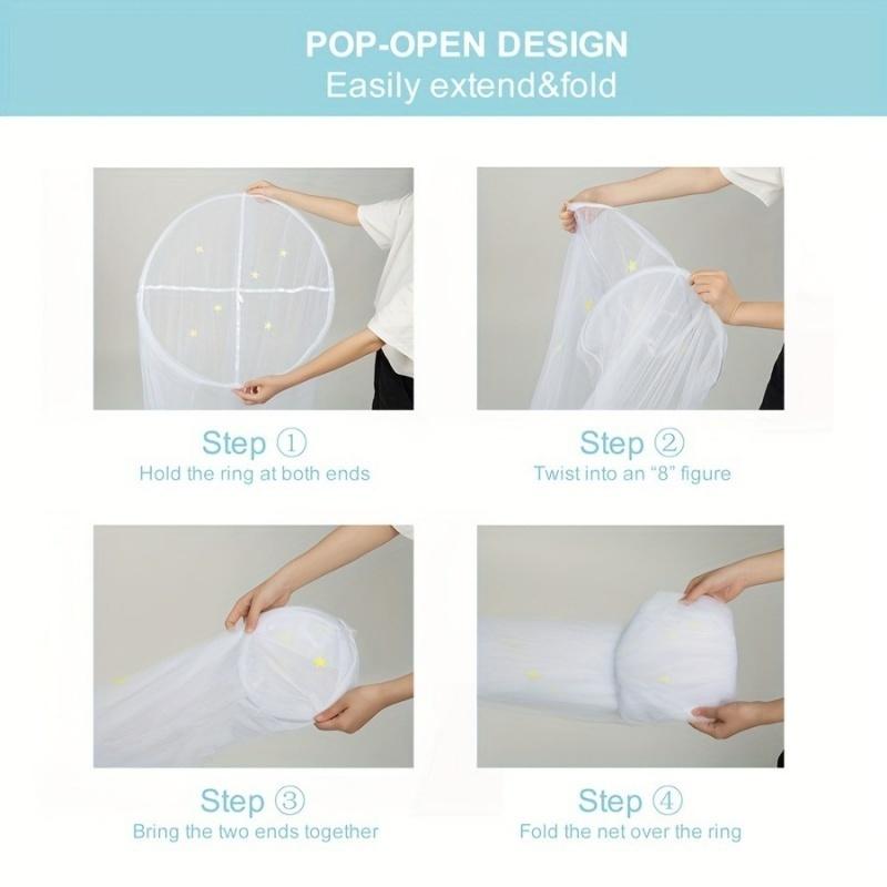 Mosquito Net, Mosquito Proof Net, Bed Netting, Dome Bed Canopy, Glow in the Dark Bed Canopy, Anti Mosquito Bed Canopy, Mosquito Net for Double Bed, Ceiling Mount Mosquito Net Canopy, Hanging Bed Netting, Full Coverage Bed Canopy, Breathable Mesh
