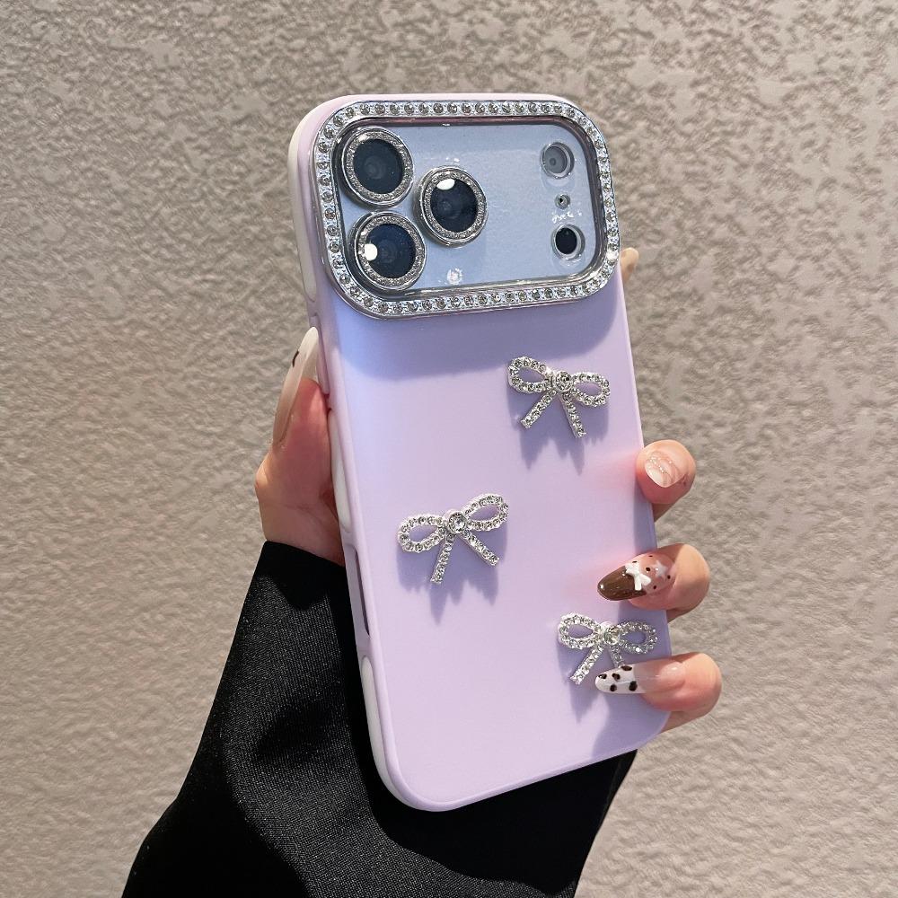 New Limited-Edition Luxury Diamond-Encrusted Large Window Phone Case For iPhone 17 16 15 14 13 Pro Max – Exquisite Butterfly-Inspired Shock-Resistant Protective Case