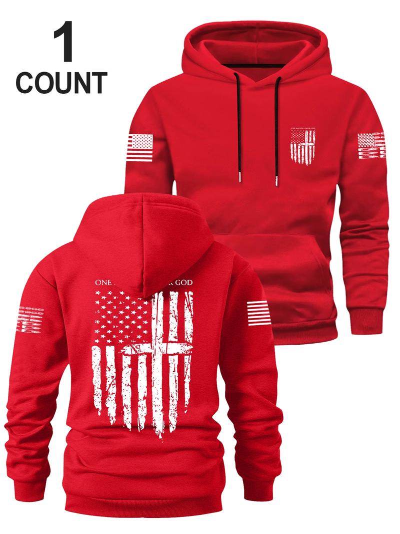 Men's Fall Winter Hoodie, Casual Fashion Graphic Design, Soft Loose Fit Long Sleeve Pullover, Perfect Gift Idea