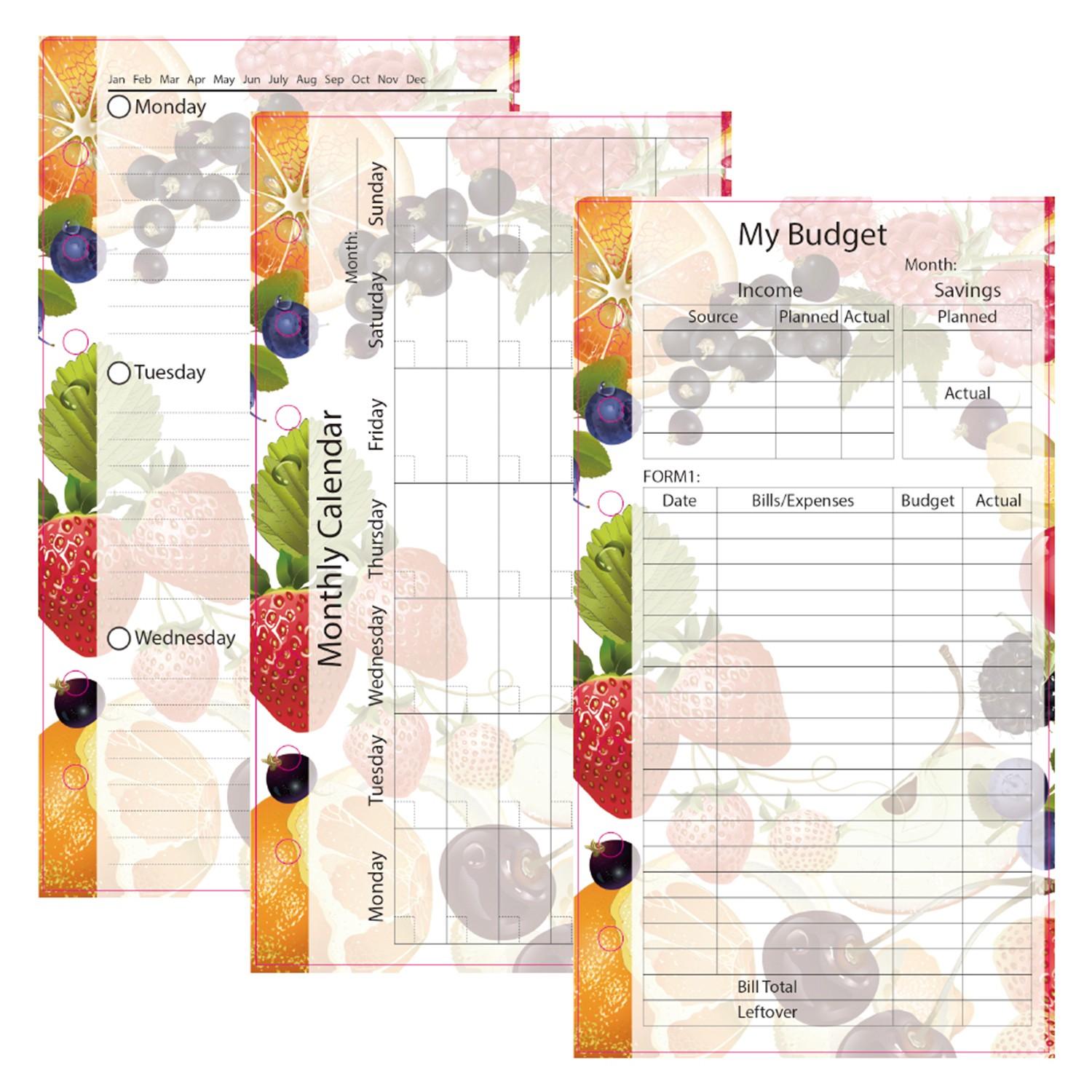 82pcs Budget Planner Refill Weekly Monthly Inserts 6 Hole Personal Size A6 6.75"x3.75" Budget Binder Refill Cash Envelope System Wallet Money Envelope Budget Sheets Expense Tracker Finance Planner Savings Organizer Bill Tracker Budgeting Notebook