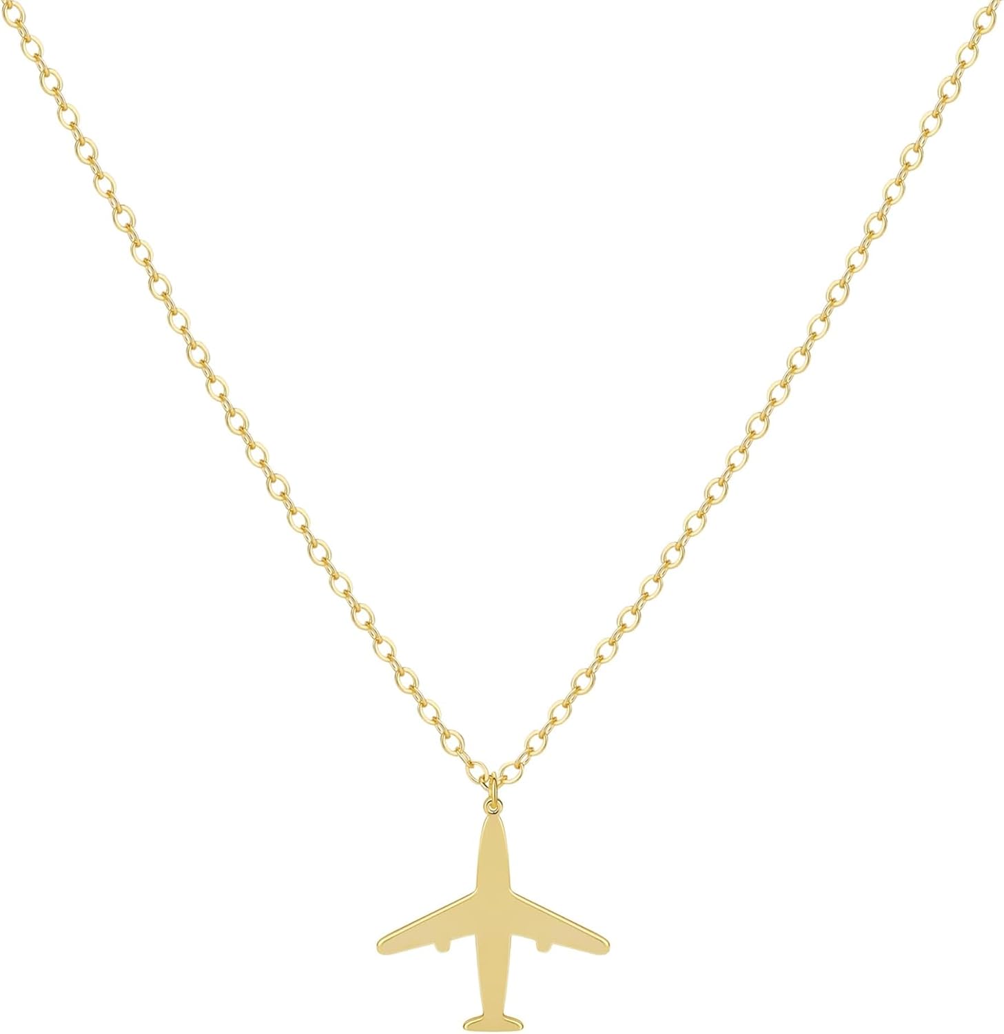 Women's necklace, exquisite airplane/swallow/lightning necklace, side-wear necklace pendant, fashionable adjustable chain, simple choker, daily gift, anniversary gift, gift for girls