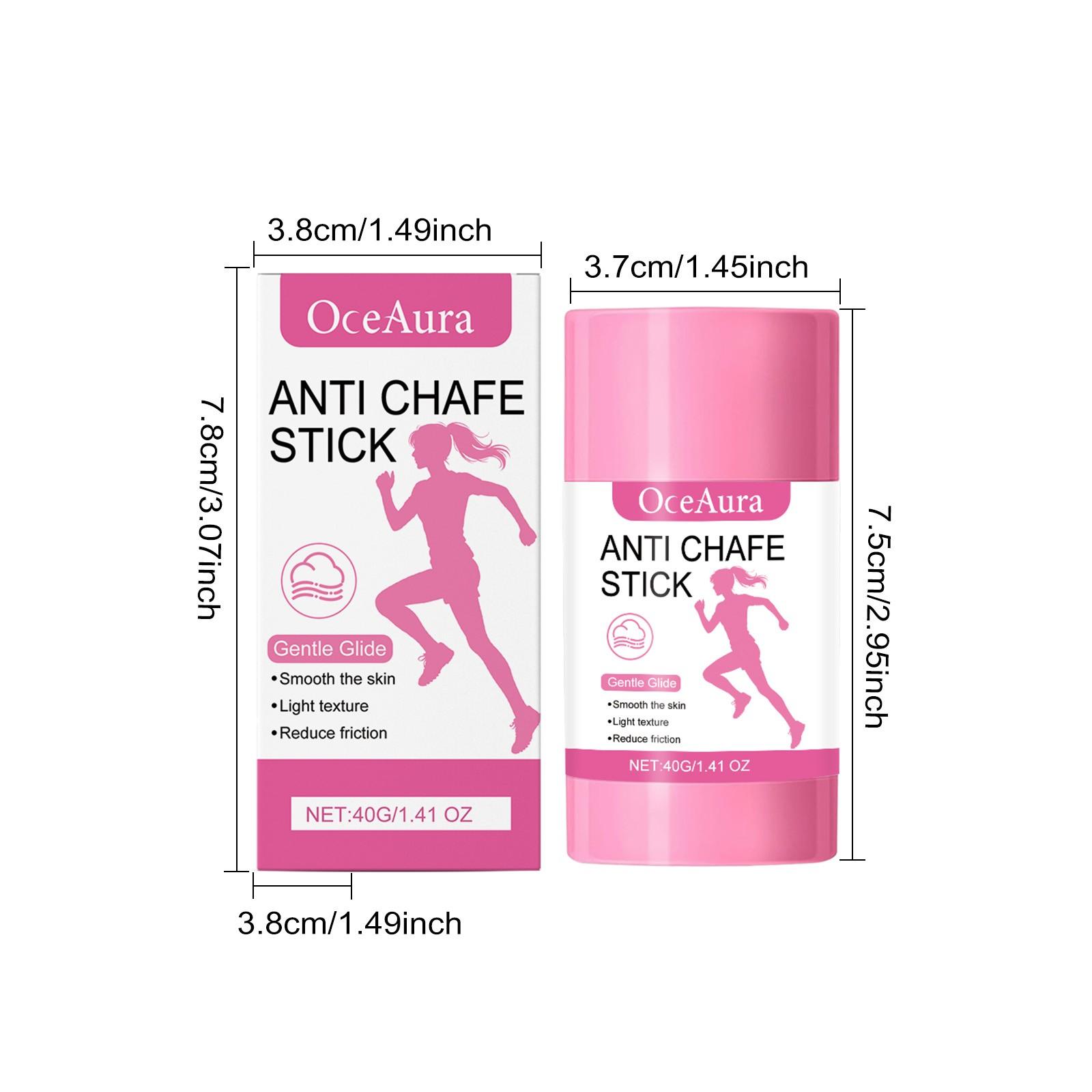 Oceaura Skin Soothing Anti-Friction Stick, Sports Friction Relief Balm, Reduces Irritation, Refreshing Non-Sticky, Portable