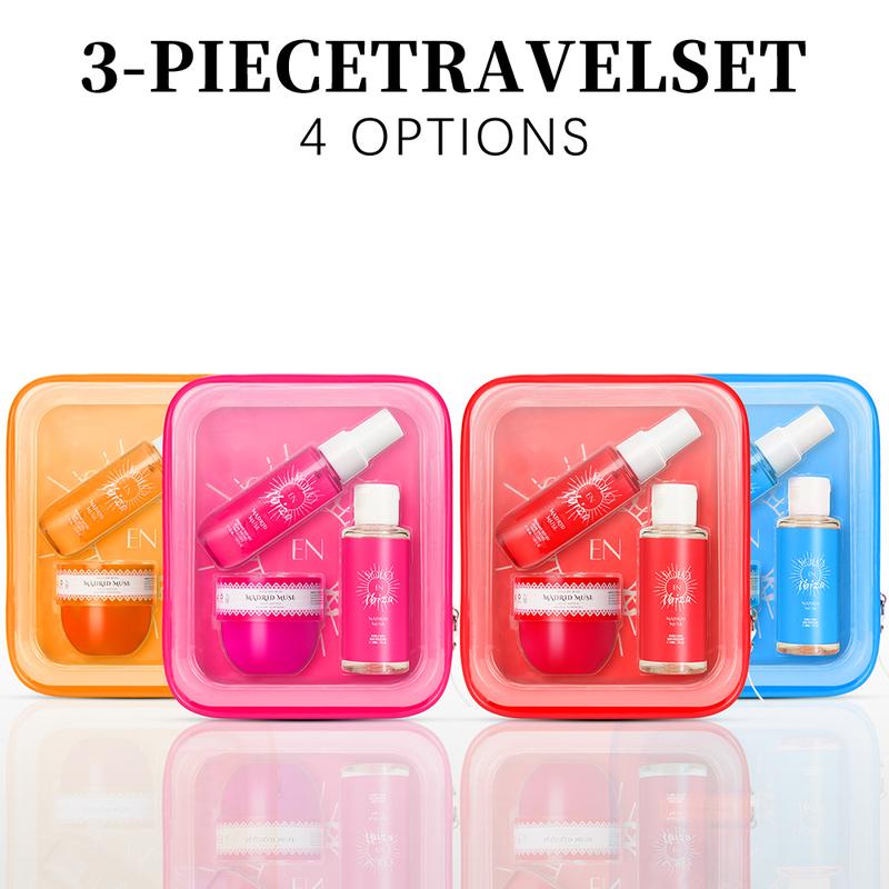 SOLO EN IBIZA Women's 3-Piece Gift Baskets - 1.76 fl. oz Body Butter, 2. oz Bubble Bath, 1.02 fl. oz Body Mist, Long-Lasting Moisture & Fragrance