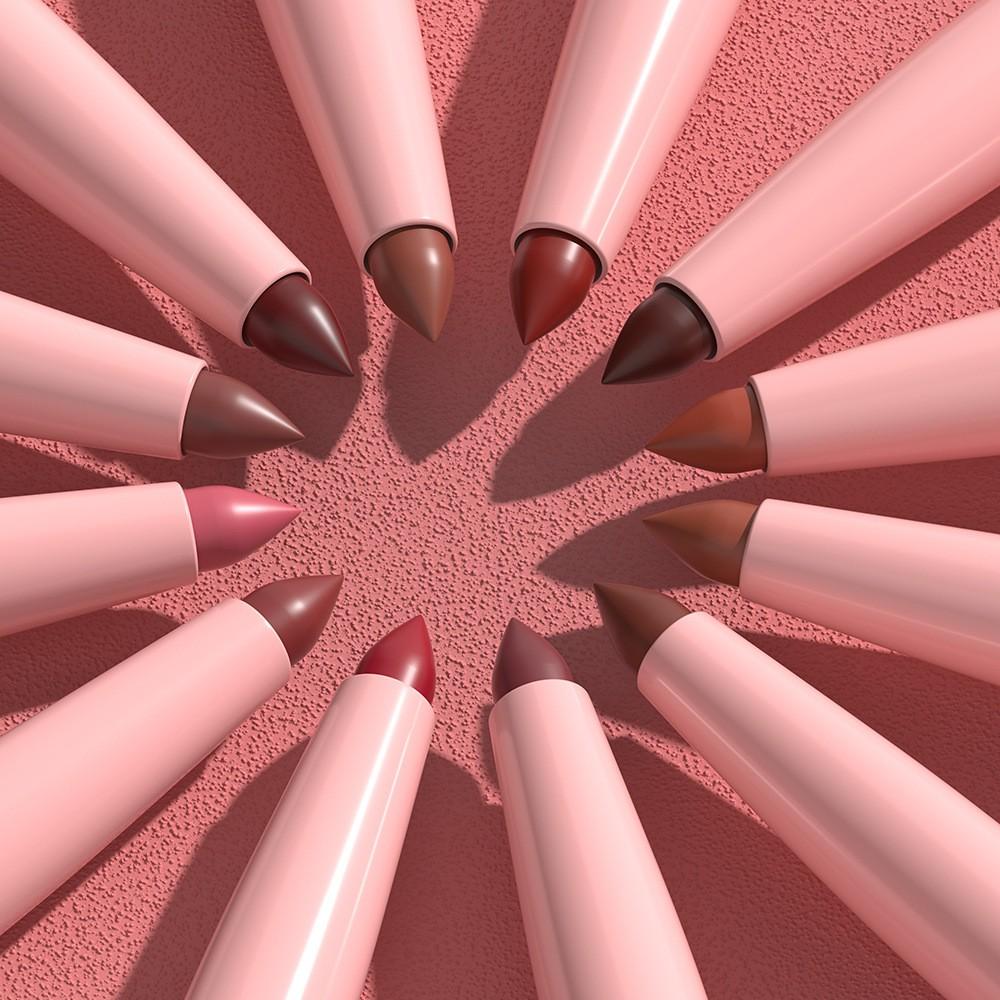 6pcs Lip Liner Pen Set Long-Lasting, Waterproof Sweatproof, Easy Coloring Non-fading Color Rendering Lip Gloss Set Beauty Makeup