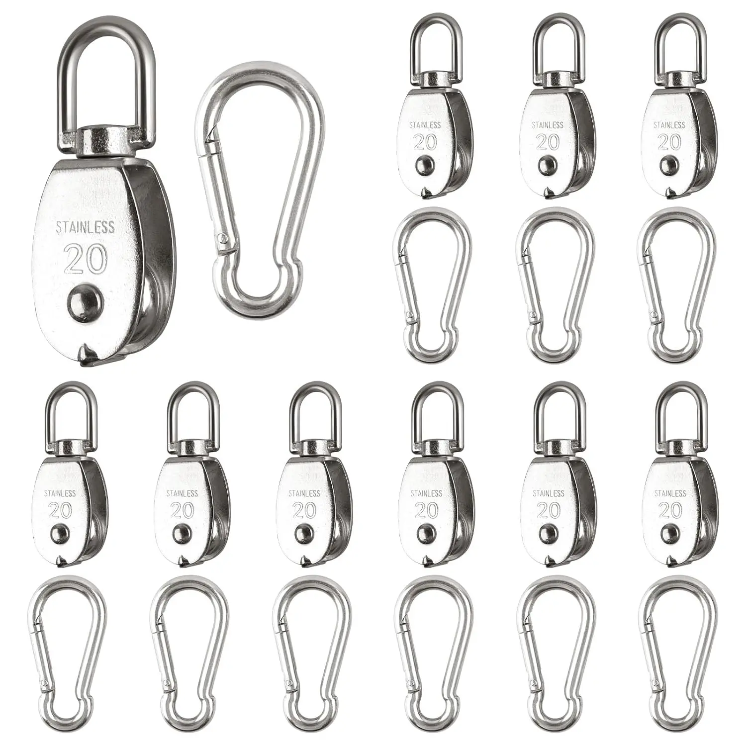 10*m20 Pulley/Hook