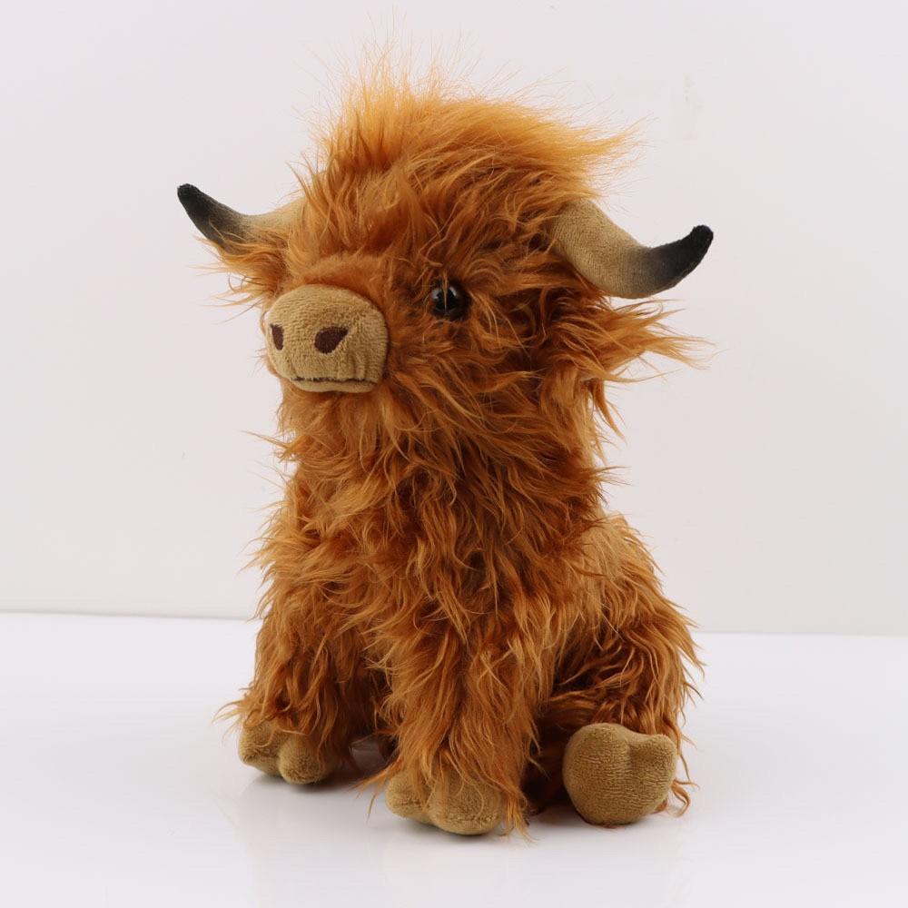 Scottish Highland Bull Plush Gift, Stuffed Animal Gifts, Cute Stuffies, Soft and Fluffy, Perfect for Hugging and Playing, Ideal for Kids, Home Decor, Collectors, Birthday Gifts