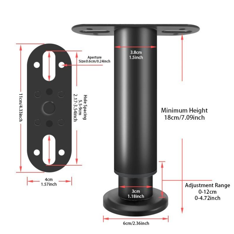 Adjustable Bed Frame Support Legs, Durable Bed Base Braces, Bed Board Supports, Reliable Bed Leg Stabilizers