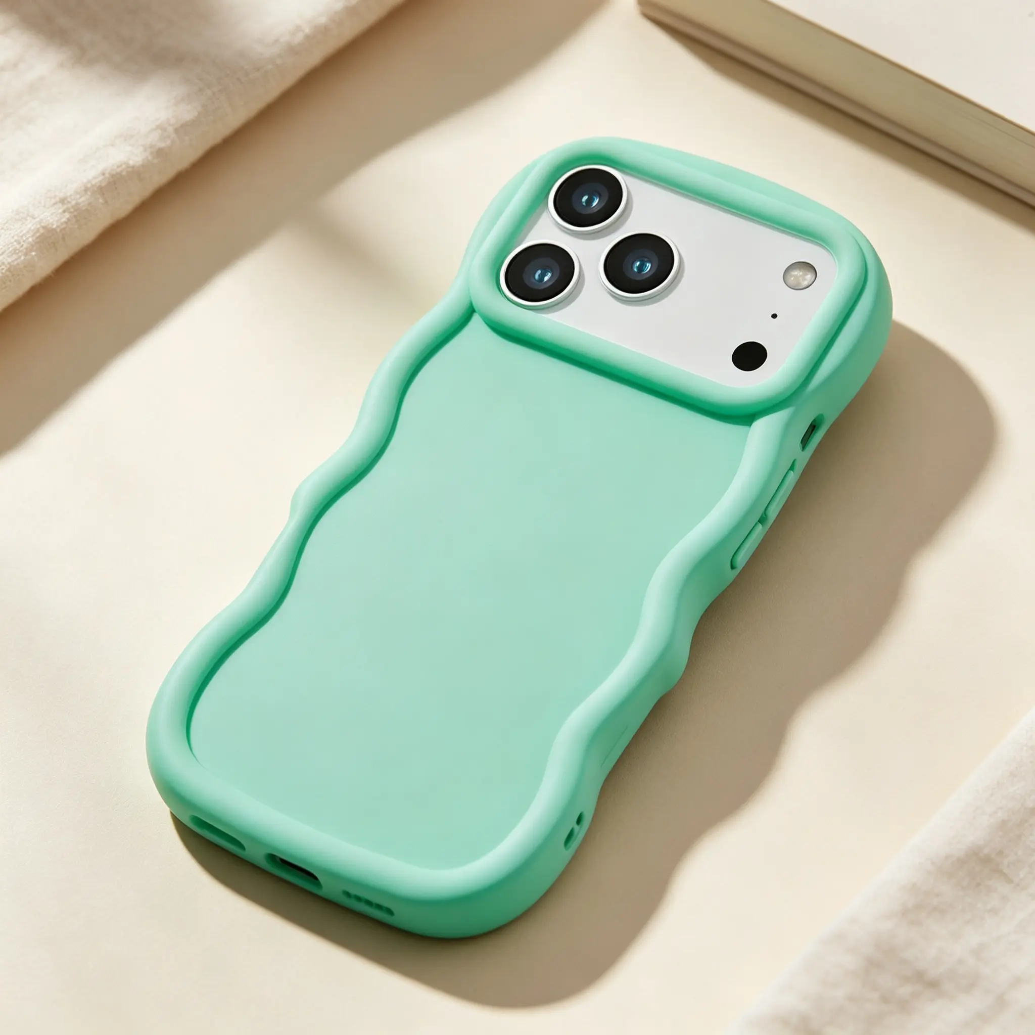 Slim Wavy Edge TPU Phone Case Cartoon DIY Customizable Macaron Aesthetic Shockproof Protective Cover Compatible with iPhone 13 14 15 16 17 18 Pro Max Trendy Daily Cell Phone Accessory,historyoo,print,thoughtful,back,Animal Design phone screen protectors