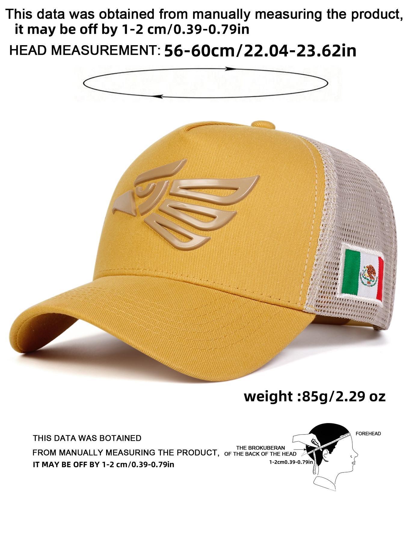 Mexico Eagle Design Baseball Cap, Snapback Trucker Hat, Casual Outdoor Sports Hat for Men & Women, Adjustable Sun Protection Cap for Daily Wear